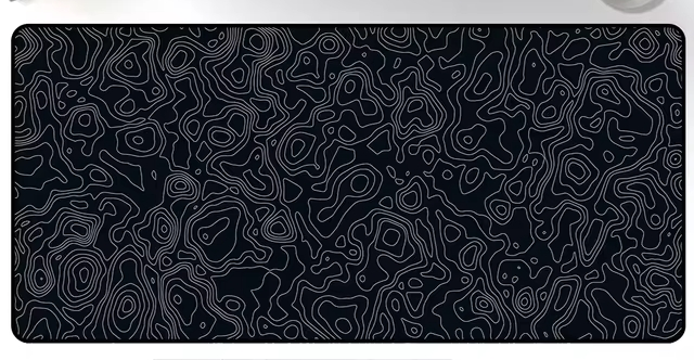 Stilren musmatta med topografisk design